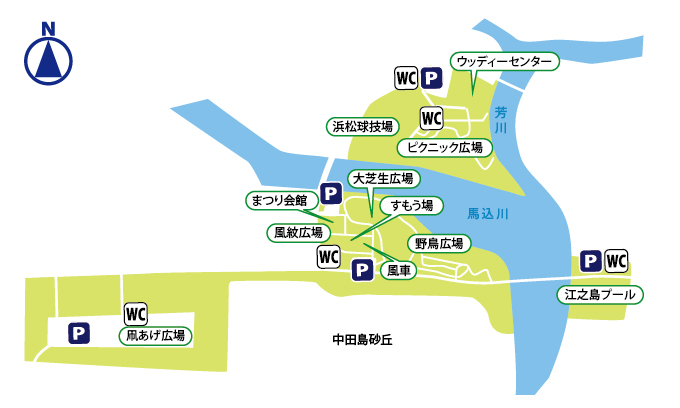 遠州灘海浜公園_園内マップ